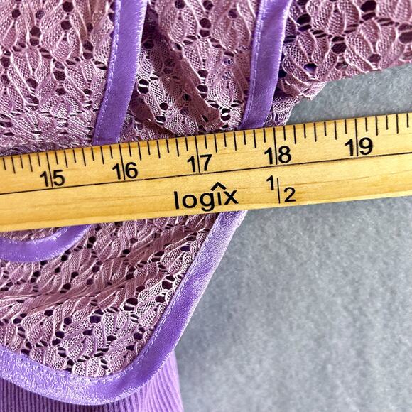 Lavender Gown Whimsical Dragonfly Floral Cottage Fairy Princess Victorian MED - Picture 10 of 10